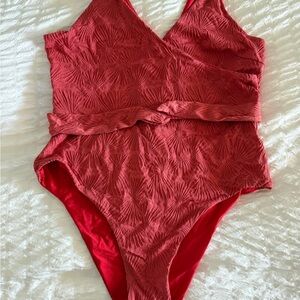 Plus Size Reversible One Piece Swim